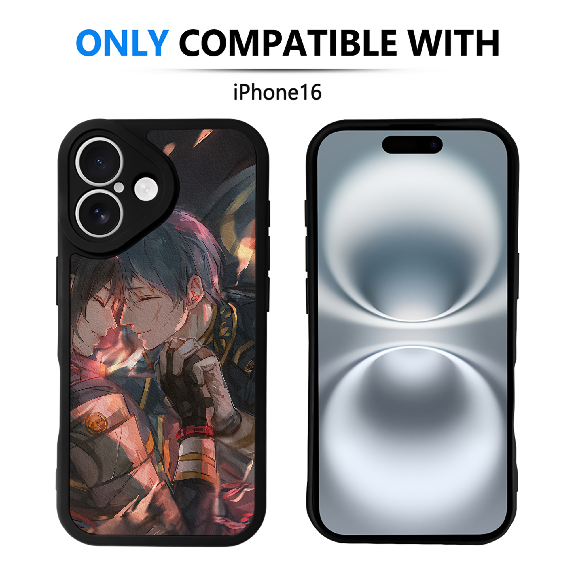 （画像用） 刀剣乱舞 Touken Ranbu 【iPhone 16シリーズ対応】シリコンスマホケース（レザー調） 材質：シリコン